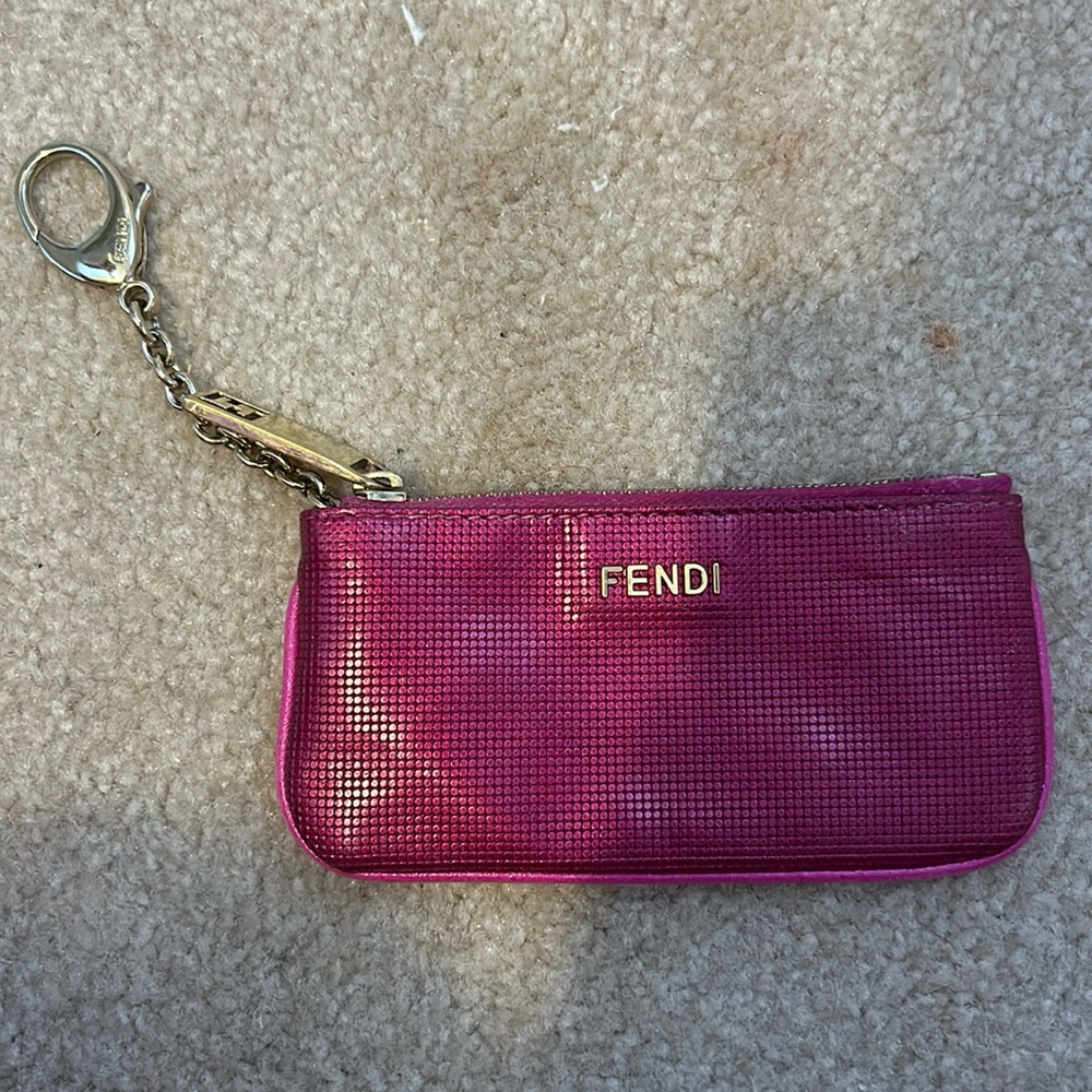 Fendi key pouch (pink) Authentic.
